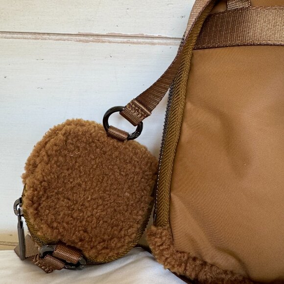 NWOT Lululemon Modular Phone Crossbody Bag Fleece Burnt Caramel Gunmetal Hardwar - Picture 9 of 15